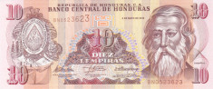 Bancnota Honduras 10 Lempiras 2010 - P86e UNC foto