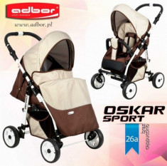 Carucior sport Oskar Sport 26a (Maro cu Cappuccino) Adbor foto