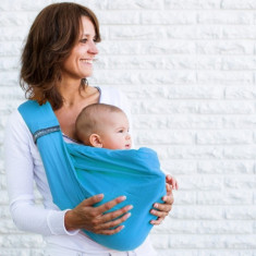 Sling bebe 4 in 1 Turquoise Minimonkey foto