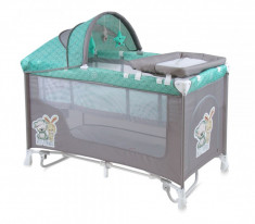 Patut pliant Nanny 2 Plus Rocker 120 x 60 cm Grey&amp;amp;Green Best Friends Lorelli foto