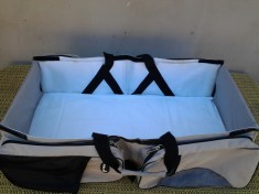 Landou, 27 x 20 x 36 cm, Geanta multifunctionala cu patut pliabil bebe