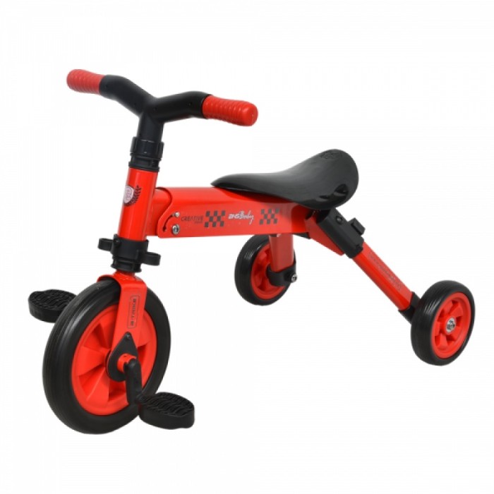 Tricicleta copii 2 in 1 B-Trike Rosu DHS foto mare Tricicleta copii 2 in 1 B-Trike Rosu DHS foto mare