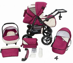 Carucior 3 in 1 Vip 4 (Fucsia) Kerttu foto