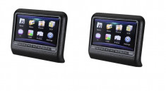 Set DVD Tetiere cu Touchscreen + Monitor Tetiere Negre foto