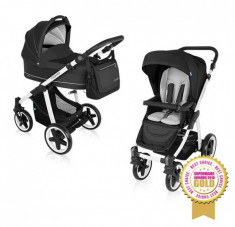 Carucior multifunctional 2 in 1 Lupo Comfort Black Baby Design foto