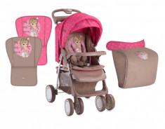 Carucior sport cu husa de picioare Foxy Beige &amp;amp; Rose Princess Lorelli foto