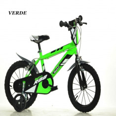 Bicicleta seria MTB 16 inch Verde Dino Bikes foto