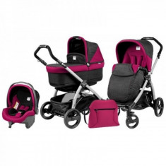 Carucior 3 in 1 Book Plus Black and Silver Pop-Up Fleur Peg Perego foto