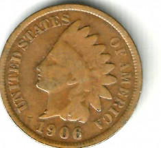 SUA CENT INDIAN HEAD 1906 STARE BUNA SPRE FOARTE BUNA foto