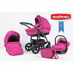 Carucior 3 in 1 Marsel Colectie Speciala 54 (Fucsia) Adbor foto