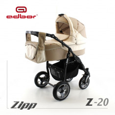 Carucior 3 in 1 Zipp Z-20 Cadru Negru Adbor foto