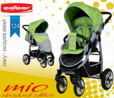 Carucior sport Mio Standard 124 (Gri deschis cu Verde deschis) Adbor foto