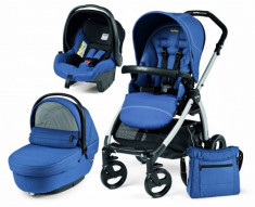 Carucior 3 in 1 Book Plus Black and Silver Sportivo SL ModBluette Peg Perego foto