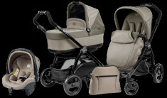 Carucior 3 in 1 Book Plus Black Pop-Up Cream Peg Perego foto