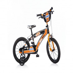 Bicicleta seria BMX 16 inch Portocaliu Dino Bikes foto