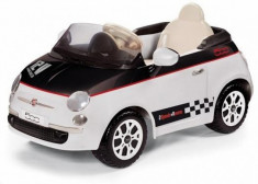 Masinuta electrica 12V Fiat 500 White / Black Peg Perego foto