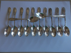 Set 12 lingurite argint -184 gr foto