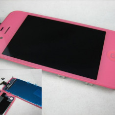 Display iPhone 4s roz nou / complet cu tot cu ecran si touchscreen