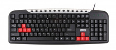 Tastatura gaming Intex IT1018 Slim Opera PS2 Black foto