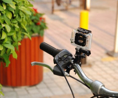 Suport ghidon + PIVOT pentru GoPro Hero 4 3+ 3 2(bike mount bicicleta foto