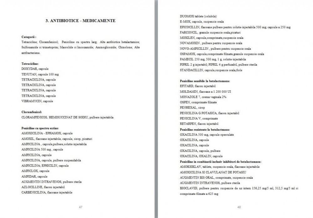 Antibiotice Beta Lactamice Penicilinele Lucrare De Licenta Amf Okazii Ro
