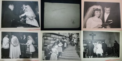 4280-Album de nunta vechi Belgia 1960, minim 16 file. foto
