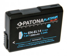 PATONA Platinum | Acumulator pt Nikon EN-EL14 EN EL14 ENEL14 1300mAh foto