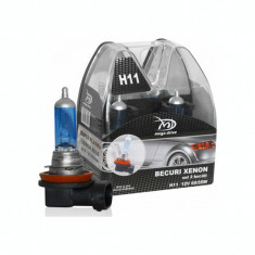 Set 2 Becuri H11 12V 55W - MegaDrive (imitatie Xenon) IS-77020 foto