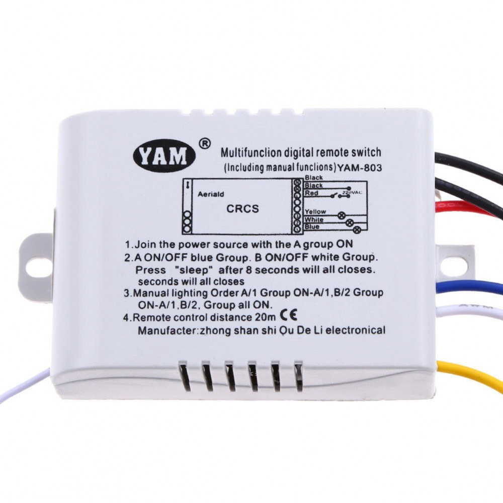 Intrerupator / telecomanda wireless 3 canale 220V instalatie electrica,  Smart | Okazii.ro