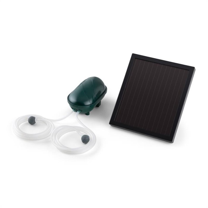 Waldbeck Oxygenius aerator solar, pompa de oxigen 2x100l / h în modul de zi-noapte cu baterie foto mare Waldbeck Oxygenius aerator solar, pompa de oxigen 2x100l / h în modul de zi-noapte cu baterie foto mare