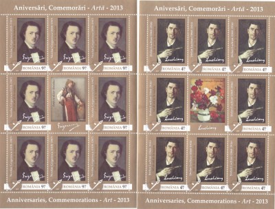 ARTA MINISHEET,2013,MNH ROMANIA. foto