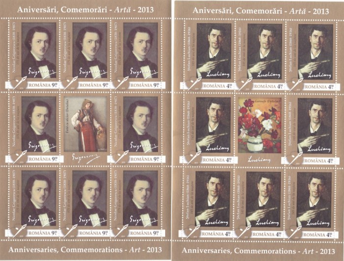 ARTA MINISHEET,2013,MNH ROMANIA.