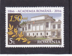 ACADEMIA ROMANA,2016 ,MNH ROMANIA . foto