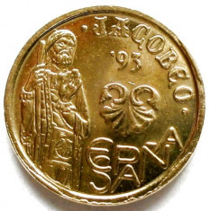 SPANIA , 5 PESETAS 1993 , JACOBEO , DESIGN UNIC !!! foto