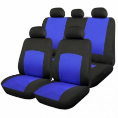 Huse Scaune Auto RoGroup Seat Altea Oxford Albastru 9 Bucati foto