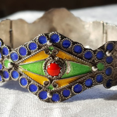 KABYLE Bratara argint BERBERA TRIBALA vintage VECHE superba SPLENDIDA rara