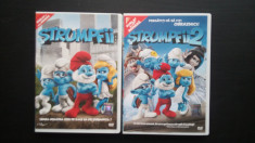 Stumpfii 1 si Strumpfii 2, filmele dublate in romana, 2 DVD -uri originale. foto