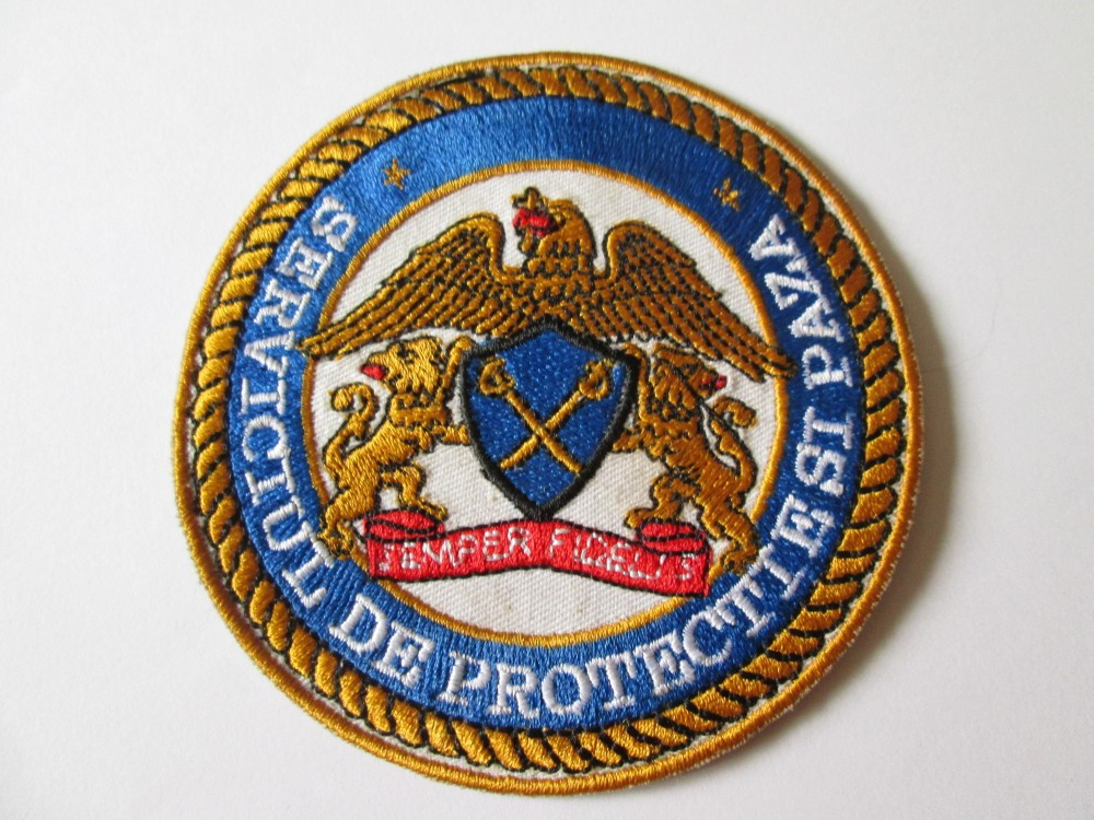 Emblema textila SPP/Serviciul de Protectie si Paza,diametrul=95 mm | arhiva  Okazii.ro