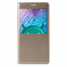 Husa Flip Cover Samsung Galaxy J5 (2015) - Gold foto