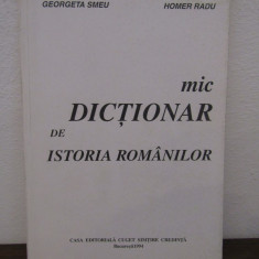 Georgeta Smeu, Homer Radu - Mic Dictionar de Istoria Romanilor