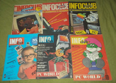 lot sase reviste informatica anii 1990-1992 InfoClub (info club) foto