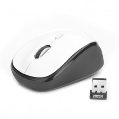 Mouse optic cu senzor NGS, 3 butoane, nano USB, Alb foto