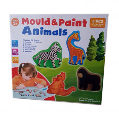 Set creativ de modelat si pictat Mould &amp;amp;amp; Paint Animals foto