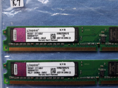 MEMORIE RAM ddr2 PC KINGSTON 2x1Gb 1.8V kvr667d2n5 Perfect fuctionali (R4) foto