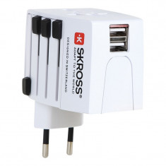 Adaptor universal Skross, 5 V, 2 x USB foto