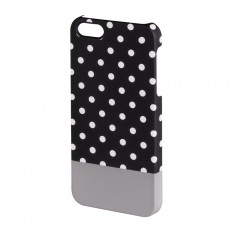 Carcasa Lovely Dots iPhone 5/5s Hama, Negru/Alb foto