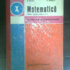 Geometrie si trigonometrie - Manual pentru clasa a X-a - Teleman; Florescu 1981