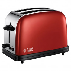 Prajitor de paine Flame Red Russell Hobbs, 2 felii foto