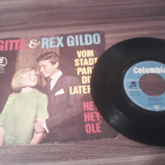 DISC VINIL GITTE & REX GILDO 1963 DISC COLUMBIA STARE FOARTE BUNA