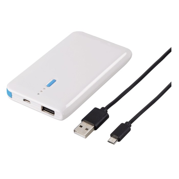 Baterie externa Slim Hama, 4600 mAh, Alb foto mare Baterie externa Slim Hama, 4600 mAh, Alb foto mare